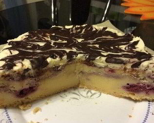 Творожный чизкейк с малиной