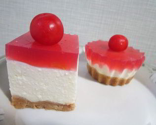 Творожные мини-чизкейки с белым шоколадом и вишней