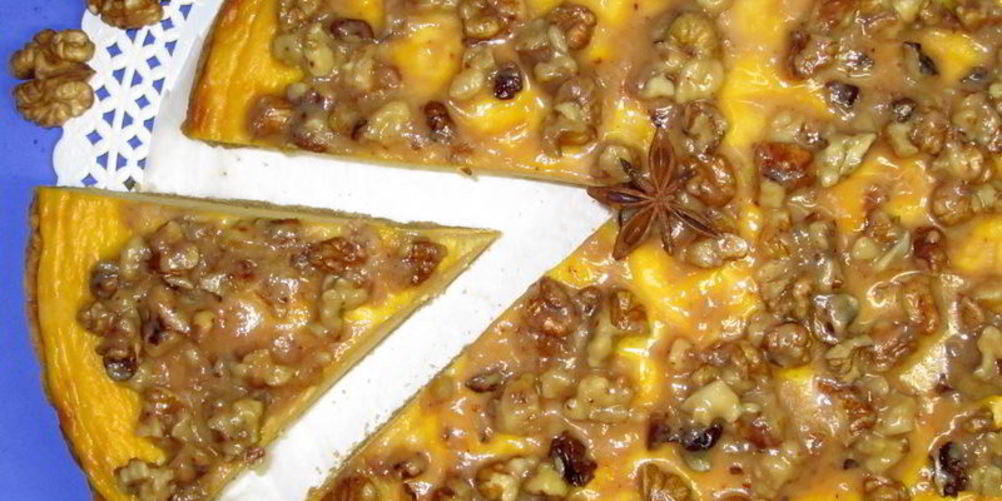 Рецепт тыквенный чизкейк с грецкими орехами и корицей