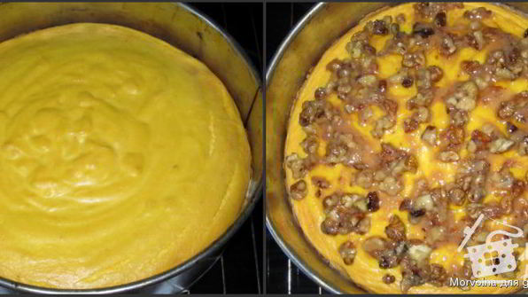 тыквенный чизкейк с грецкими орехами и корицей