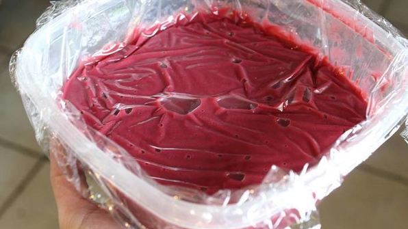 японский хлопковый чизкейк с малиновым курдом