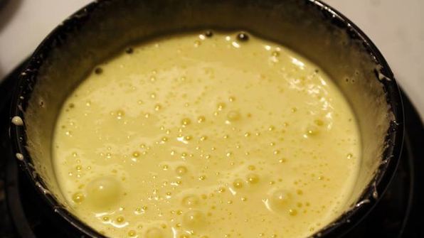 японский хлопковый чизкейк с малиновым курдом