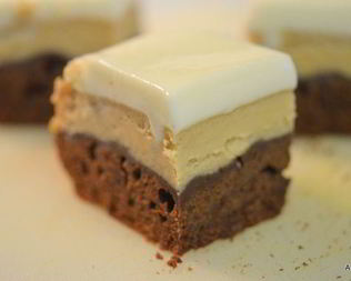 Экспрессо-брауни-чизкейк