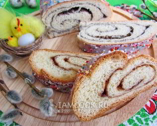 Дрожжевые рулеты с маком и корицей