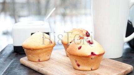 Английские кексы с брусникой