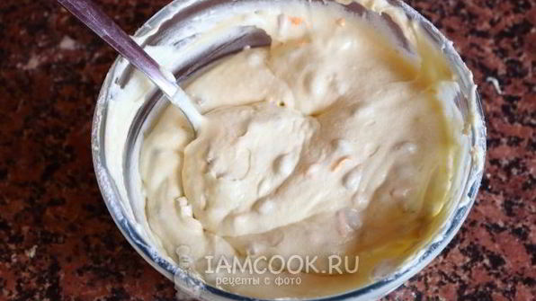 апельсиновый кекс с халвой в мультиварке