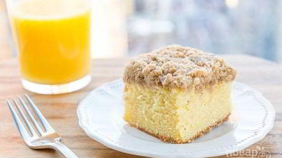 Апельсиновый кекс с топпингом
