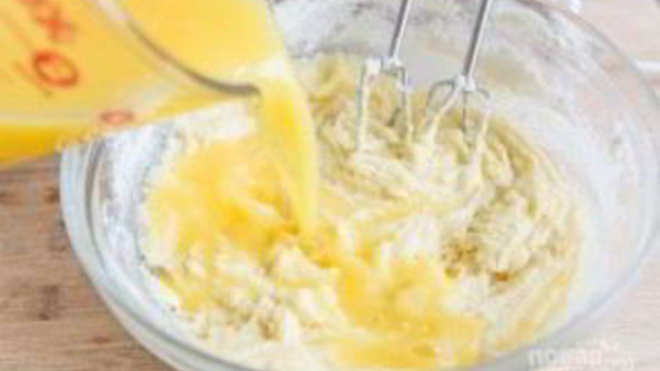 апельсиновый кекс с топпингом