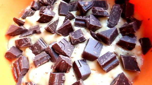 бананово-шоколадный кекс