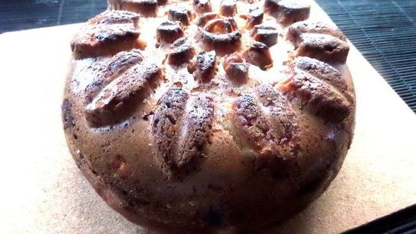 бананово-шоколадный кекс