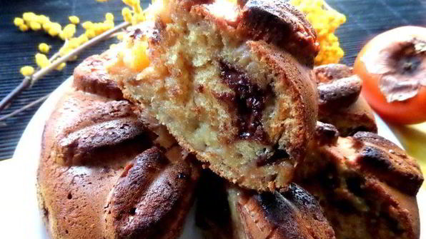 бананово-шоколадный кекс