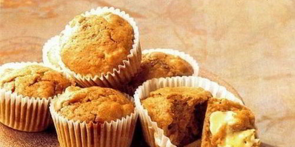 Рецепт бананово-яблочные кексы с грецкими орехами