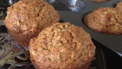 Банановые кексы с овсянкой