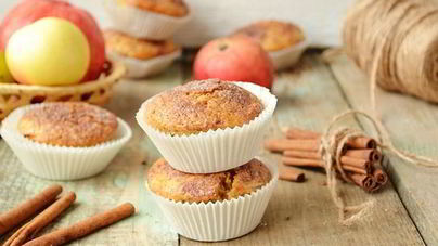 Быстрые яблочные кексы