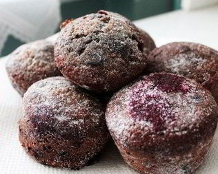 Черносмородиновые кексы