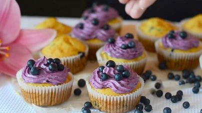 Капкейки с творожным кремом