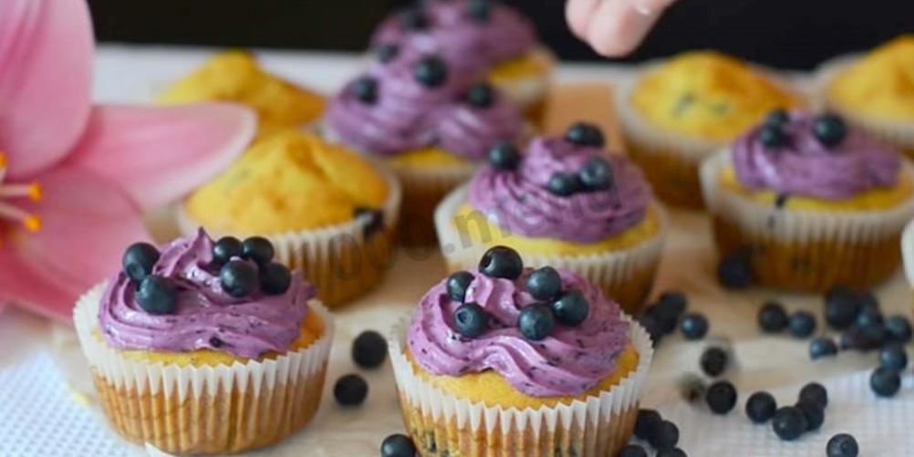 Рецепт капкейки с творожным кремом