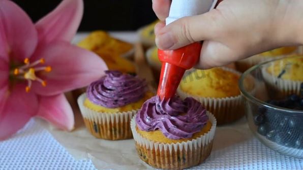 капкейки с творожным кремом