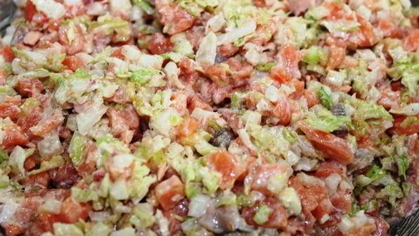 картофельные кексы с семгой