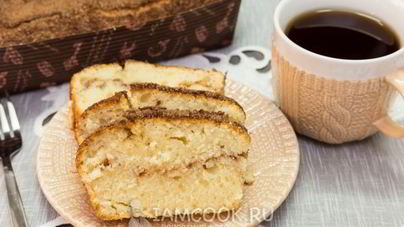 Кекс на кефире с корицей