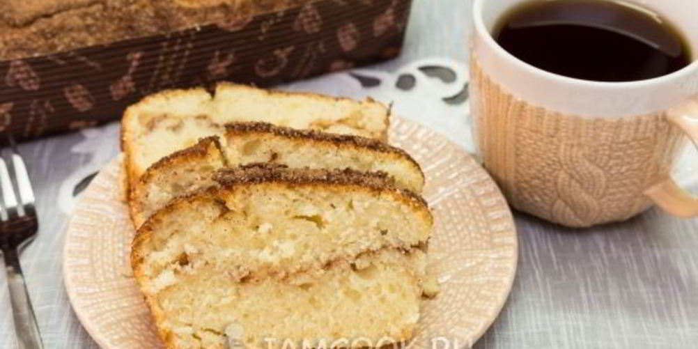 Рецепт кекс на кефире с корицей