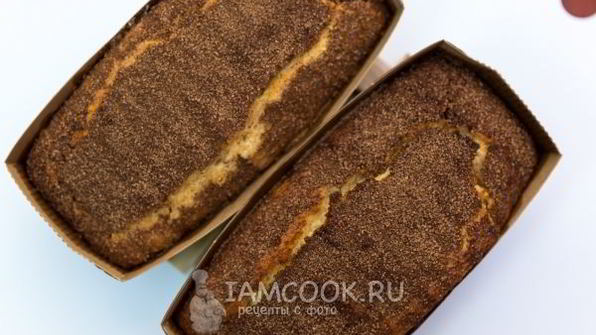 кекс на кефире с корицей