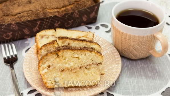 кекс на кефире с корицей