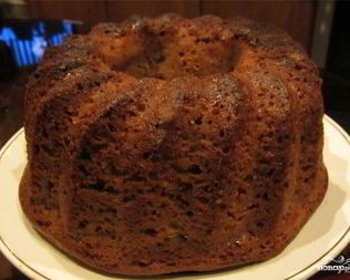 Кекс на кефире с вареньем