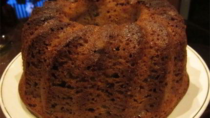 Кекс на кефире с вареньем