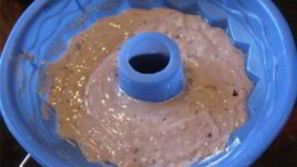 кекс на кефире с вареньем