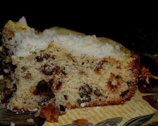 Кекс с финиками и орехами
