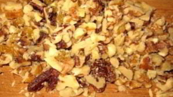 кекс с изюмом и грецкими орехами