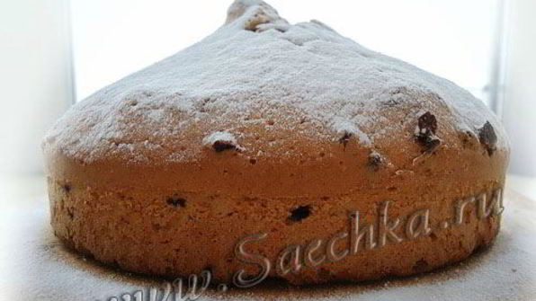 кекс с коньяком и шоколадом
