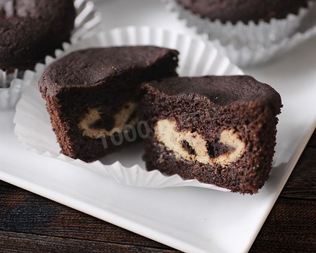 Кекс с начинкой внутри