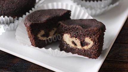 Кекс с начинкой внутри