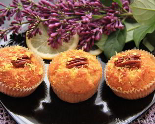 Кексики на йогурте с цитрусовым сиропом