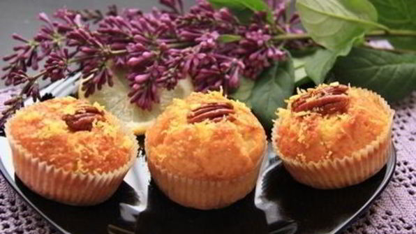 кексики на йогурте с цитрусовым сиропом