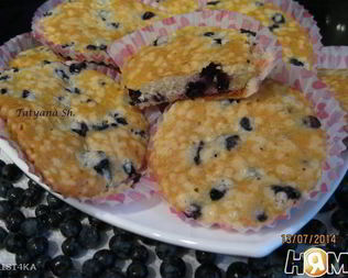 Кексы Черничка