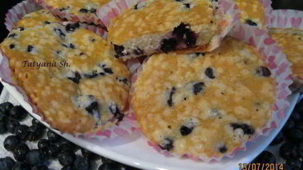 Кексы Черничка