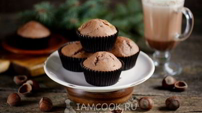 Кексы с изюмом и шоколадом