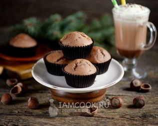 Кексы с изюмом и шоколадом