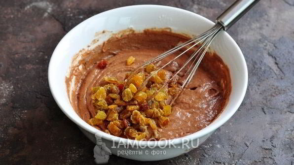 кексы с изюмом и шоколадом