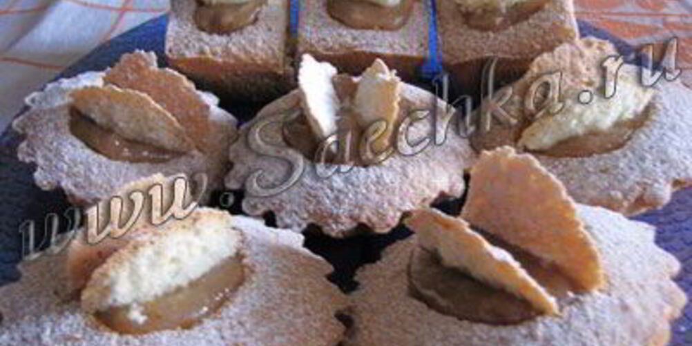 Рецепт кексы с яблочным марципаном