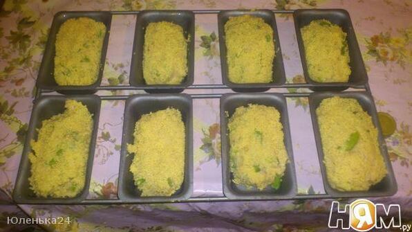 куриные кексы со стручковой фасолью до-ре-ми