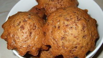 Маленькие кексы с шоколадной стружкой