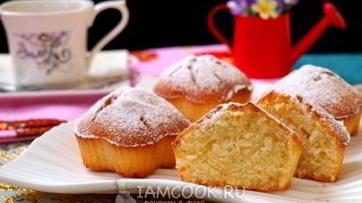 Манные кексы на кефире