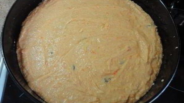 морковно-апельсиновый кекс с клюквой