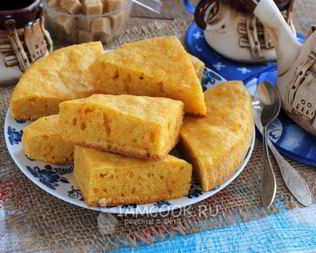 Морковный кекс в мультиварке