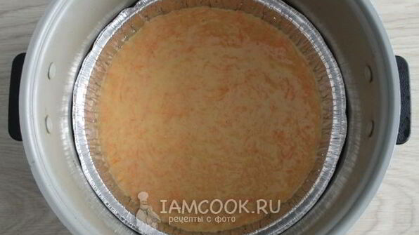 морковный кекс в мультиварке
