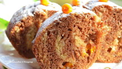 Мраморный кекс на ряженке